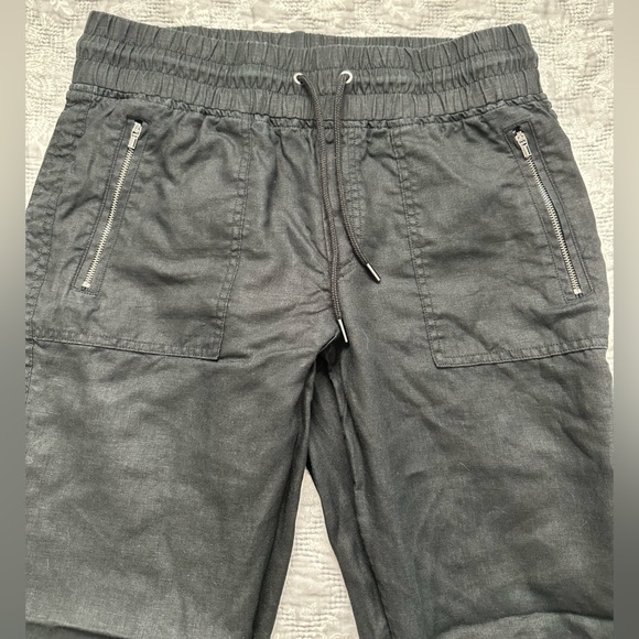 Athleta Black Linen Joggers - Picture 4 of 9